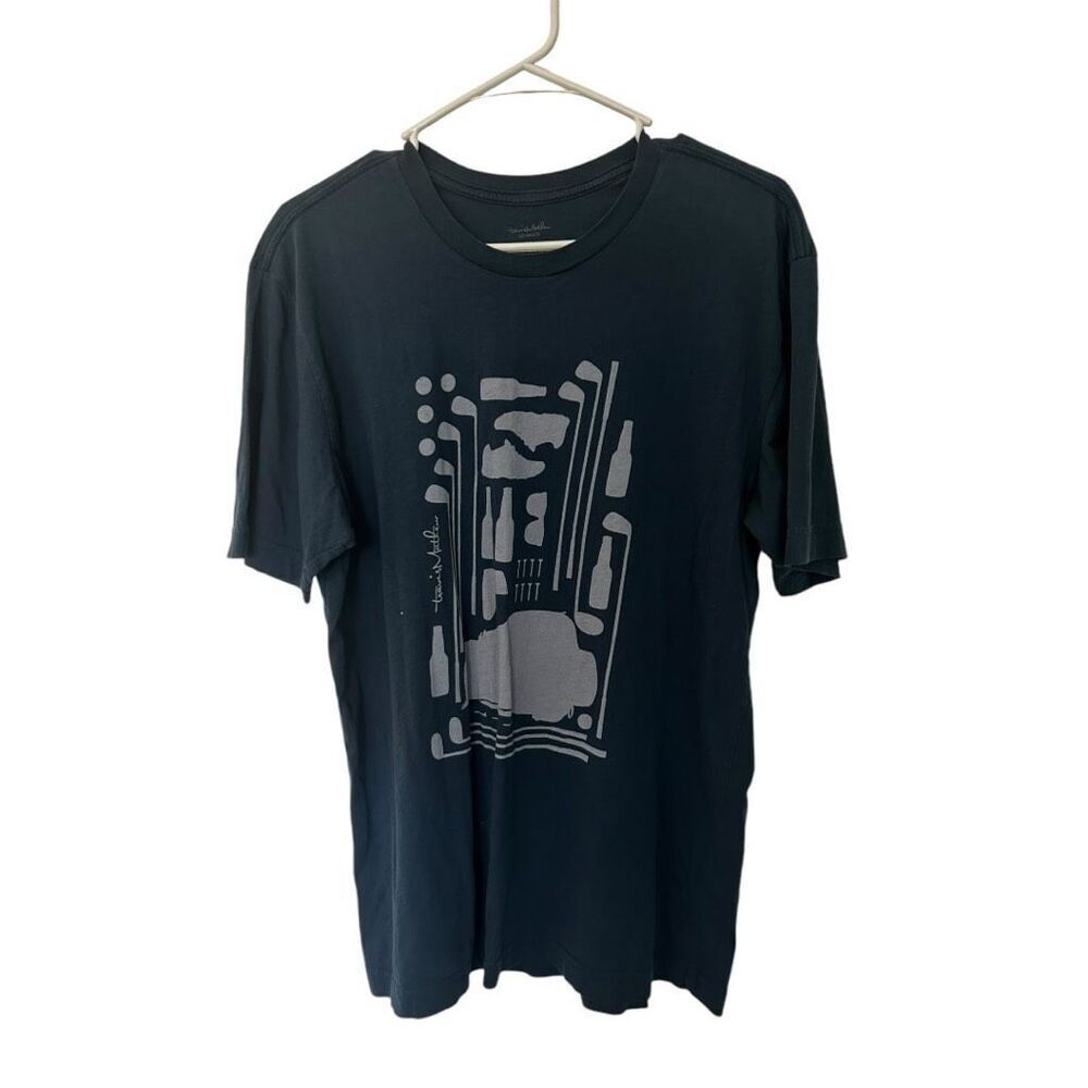Travis Mathew Dusty Blue Pima Cotton Crewneck T-Shirt Size M Golf Preppy Summer